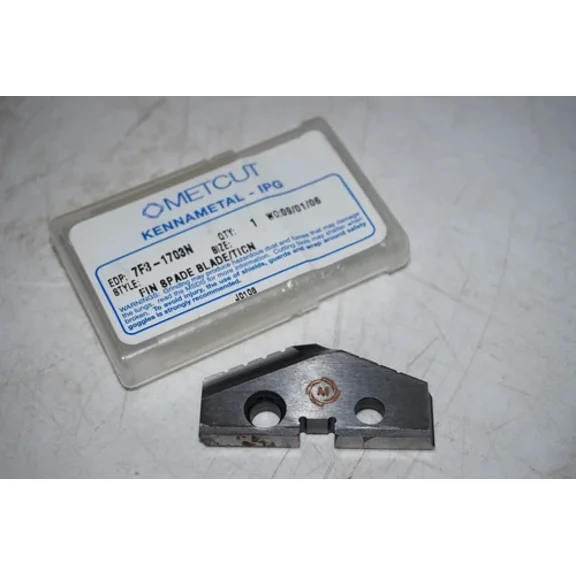 Kennametal Metcut 7F3-1703N 1-45/64" Hss Ticn Coated Spade Drill Insert Blade
