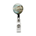 thumbnail image 1 of Kennebunkport, Maine ME Travel City State Stamp Retractable Reel ID Badge Key Card Name Tag Holder with Clip, 1 of 7