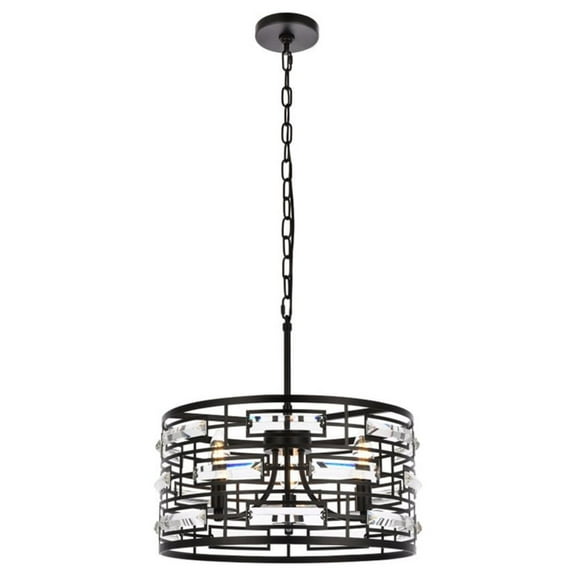 Kennedy 16.5 inch pendant in black