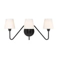thumbnail image 1 of Yep by Golden Lighting Kennedy 3-light Vanity in Natural Black, 1 of 6