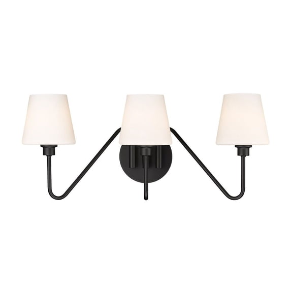 Yep by Golden Lighting Kennedy 3-light Vanity in Natural Black