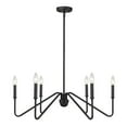 thumbnail image 1 of Yep by Golden Lighting Kennedy 6-light Chandelier in Natural Black, 1 of 7