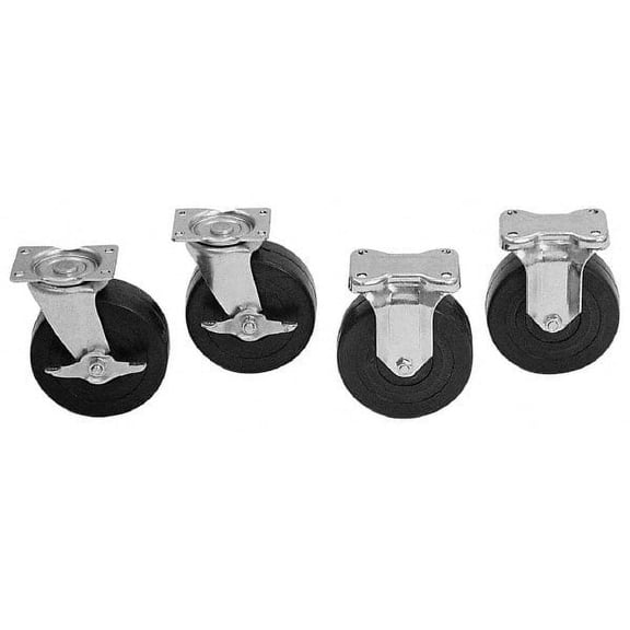Kennedy Caster Set, 5 in -Dia, 1,400 lb, 4PK 80837
