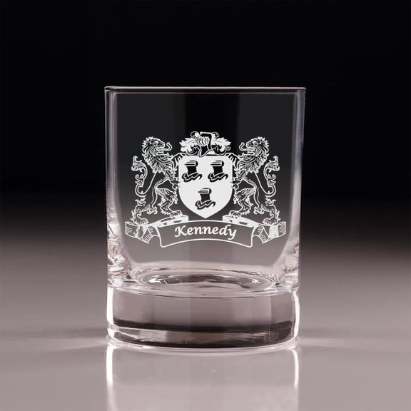 Kennedy Irish Coat of Arms Old Fashioned Tumblers - Set of 4