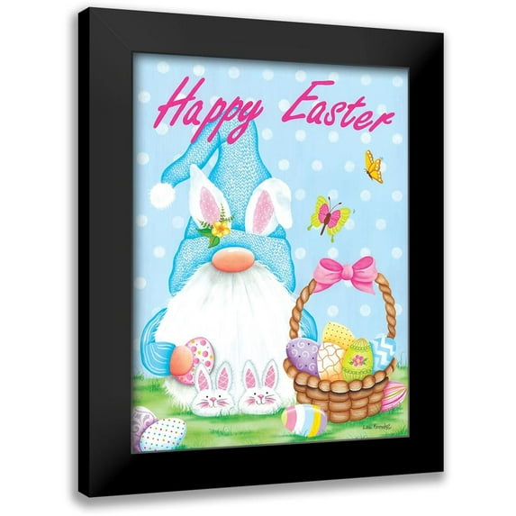 Kennedy, Lisa 11x14 Black Modern Framed Museum Art Print Titled - Easter Gnome