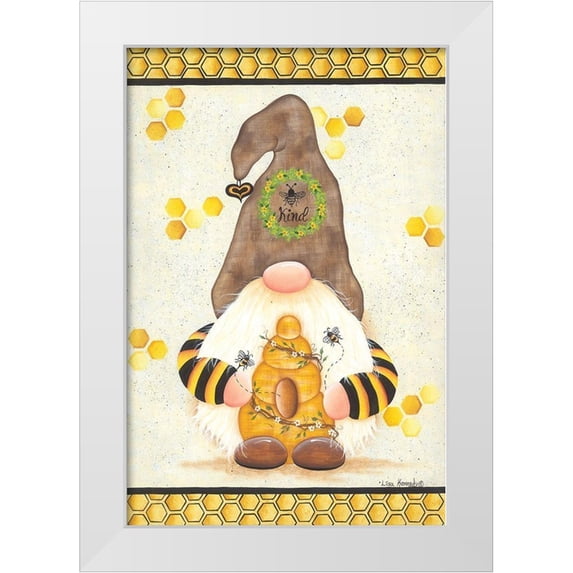 Kennedy, Lisa 11x14 White Modern Wood Framed Museum Art Print Titled - Bee Kind