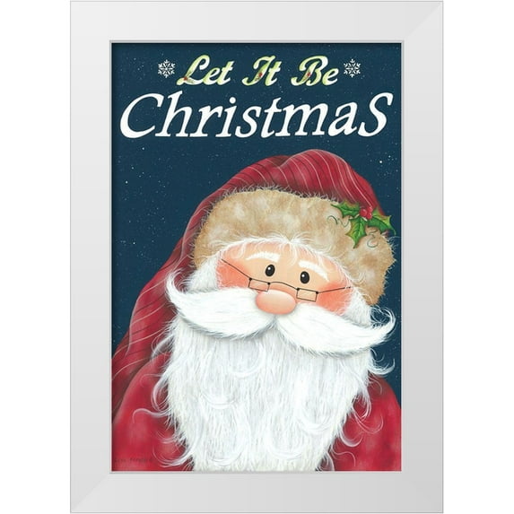 Kennedy, Lisa 23x32 White Modern Wood Framed Museum Art Print Titled - Let It Be Christmas