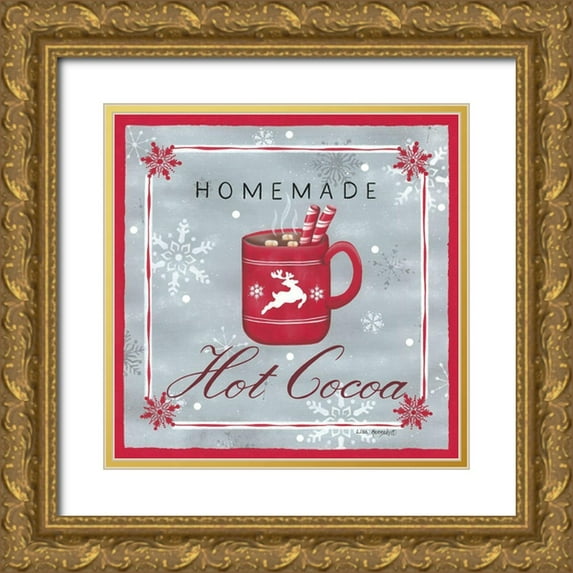 Kennedy, Lisa 26x26 Gold Ornate Wood Framed with Double Matting Museum Art Print Titled - Homemade Cocoa