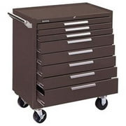 Kennedy Manufacturing B211664 34 in. 8-Drawer Roller Cabinet with Ball Bearing Slides - Brown