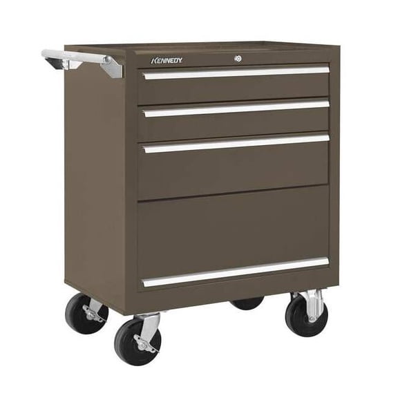 K1800 Series Rolling Tool Cabinet, 3 Drawer, Brown, Steel, 27 in W x 18 in D x 35 in H 273XB