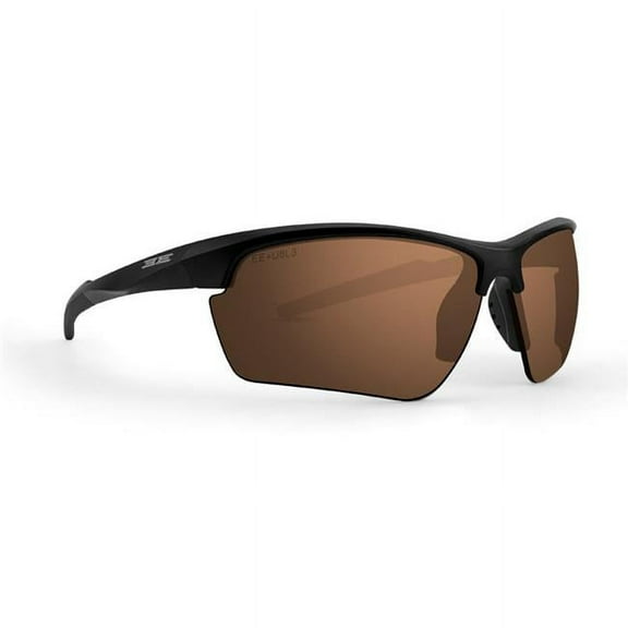 Kennedy Sunglass with Brown Lens - Black