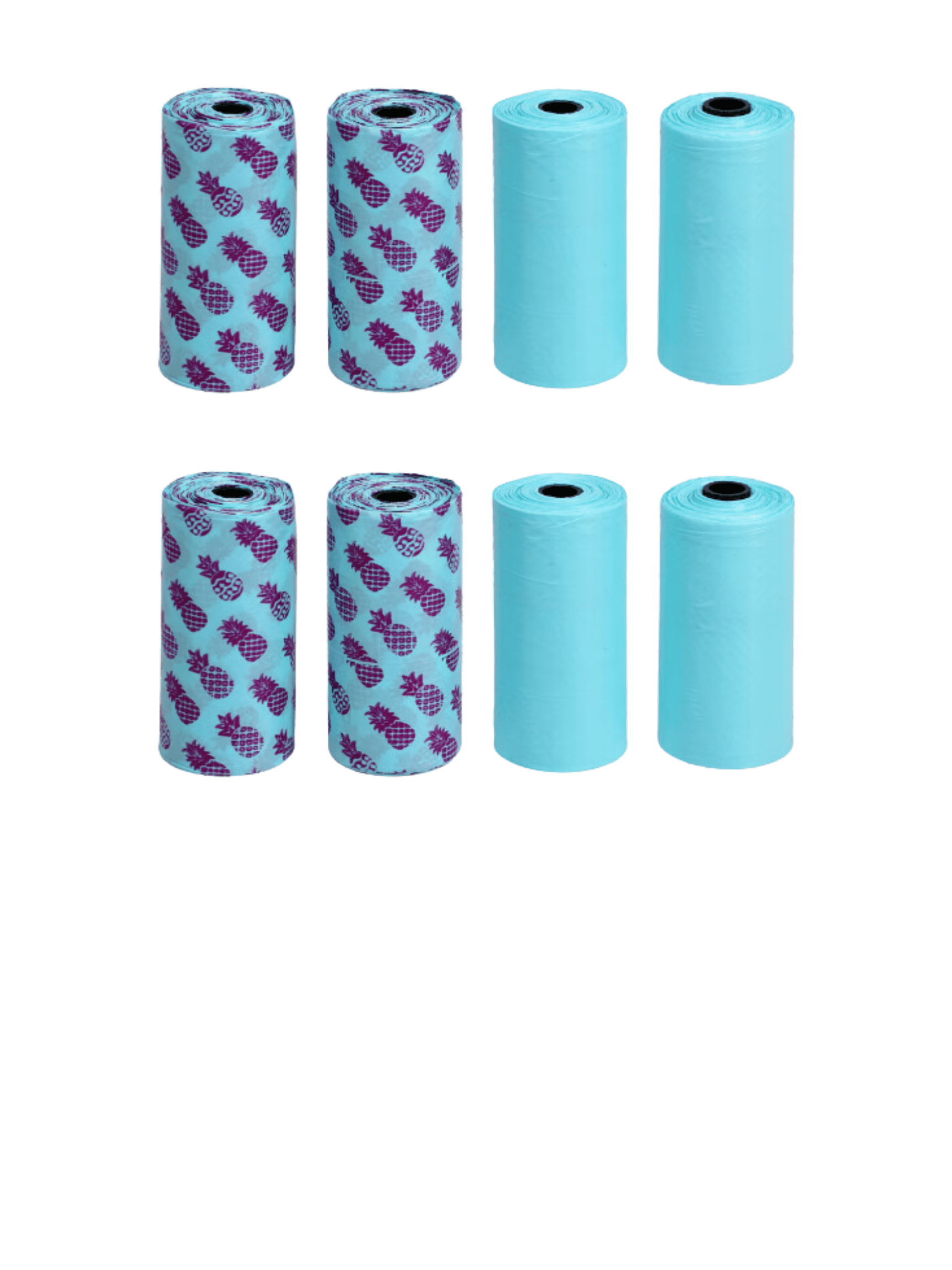 Kennel Club Colorful Dog Waste Bags - Assorted Designs, Easy to Carry, 4-Roll 2 Pack Convenient Quick Pick Up