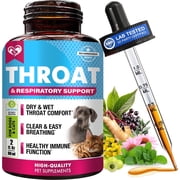 Herbal Respiratory & Immune Support Drops for Dogs & Cats – Cough & Throat Comfort