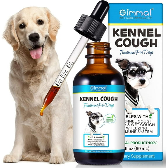 Kennel Cough for Dogs, 60ml Dog Cough, Herbal Drops for All Breeds & Sizes, Supplement for Dogs Itch