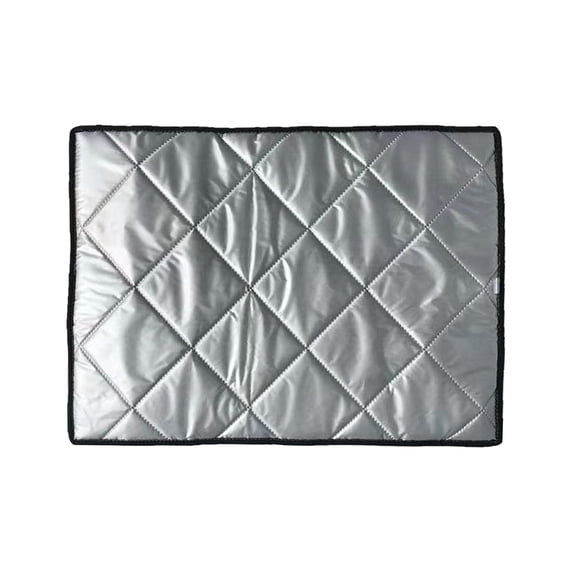 Kennel Pad Dog Crate Mat Liner, Washable Puppy Pad for Training, Non Bottom Mat for Under Pet Cage to Keep Floors Clean, Soft Crate Mat for Small Medium Large Dogs, Silver, 35.43x27.56 Inch