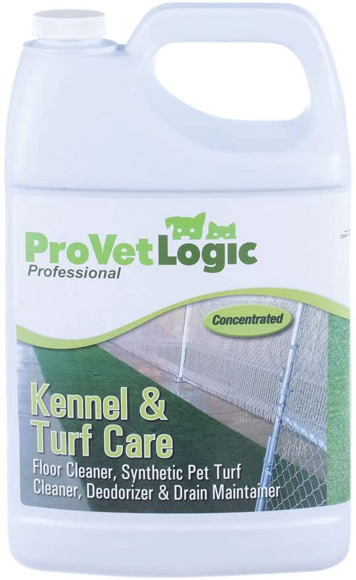 Kennel & Turf Care- Floor Cleaner, Synthetic Pet Turf Cleaner, Deodorizer & Drain Maintainer- Gallon (Concentrated)