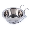 thumbnail image 1 of Kennel Water Bowl Hanging,Stainless Steel Puppy Bowls for Small Dog Cage,Kennel, Crate, Catio Accessories,Dog Crate Water Bowl Dish Feeder Food Holder No Spill(8oz/1cup), 1 of 9