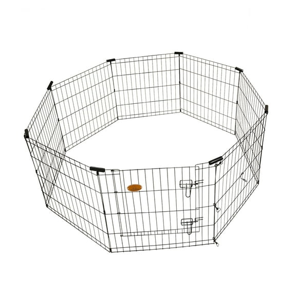 KennelMaster 8-Panel 36 in. H x 24 in. W Exercise Playpen with Gate