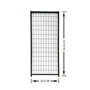 KennelMaster Durable Expansion Dog Kennel Panel, 22.5" x 57.75", Black