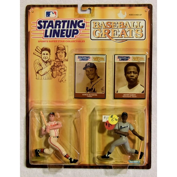 Kenner - Starting Lineup - Baseball Greats - Edwin Mathews, Henry Aaron
