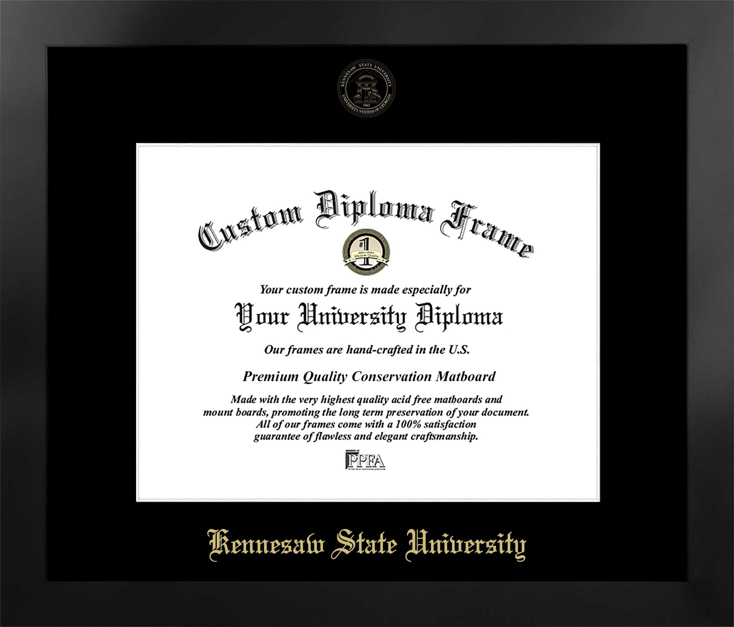 University Of Rochester Diploma Frame – Legacy Black Cherry With Gold Embossed Seal, 11x8.5\", Handcrafted USA - View #4