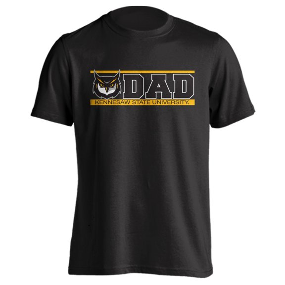Kennesaw State University Owls Dad Proud Parent Short Sleeve T-shirt