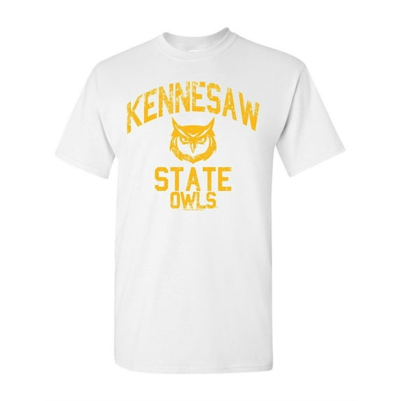 Kennesaw State University Owls KSU Retro Distressed Logo Short Sleeve T-Shirt 