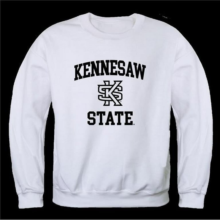 Kennesaw State University Owls Seal Crewneck Sweatshirt White Small