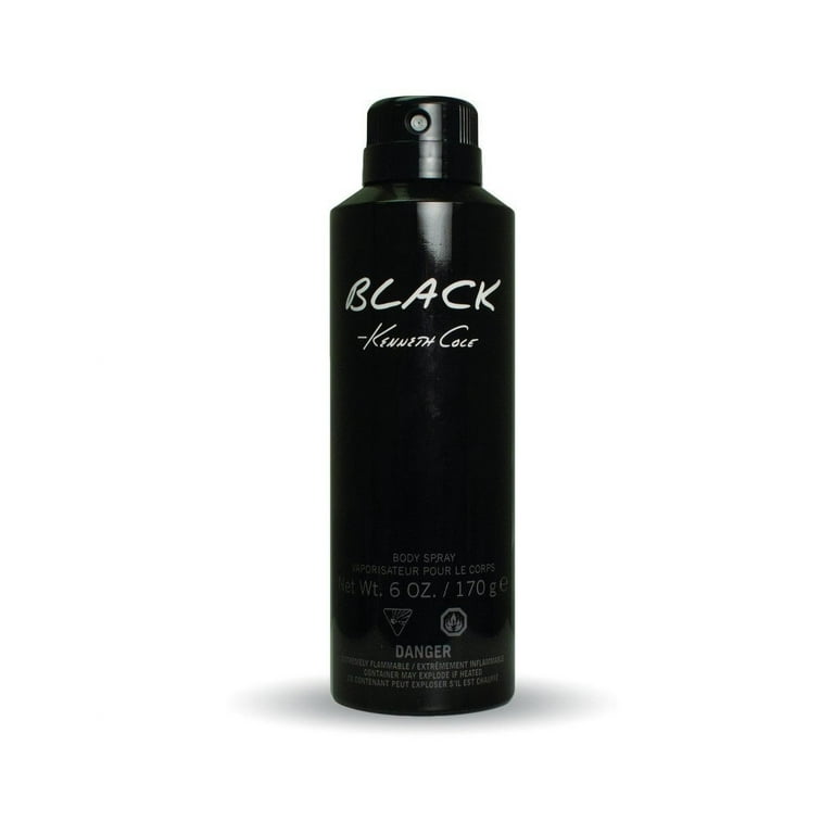 Kenneth Cole Black Fragrance Body Spray for Men, oz