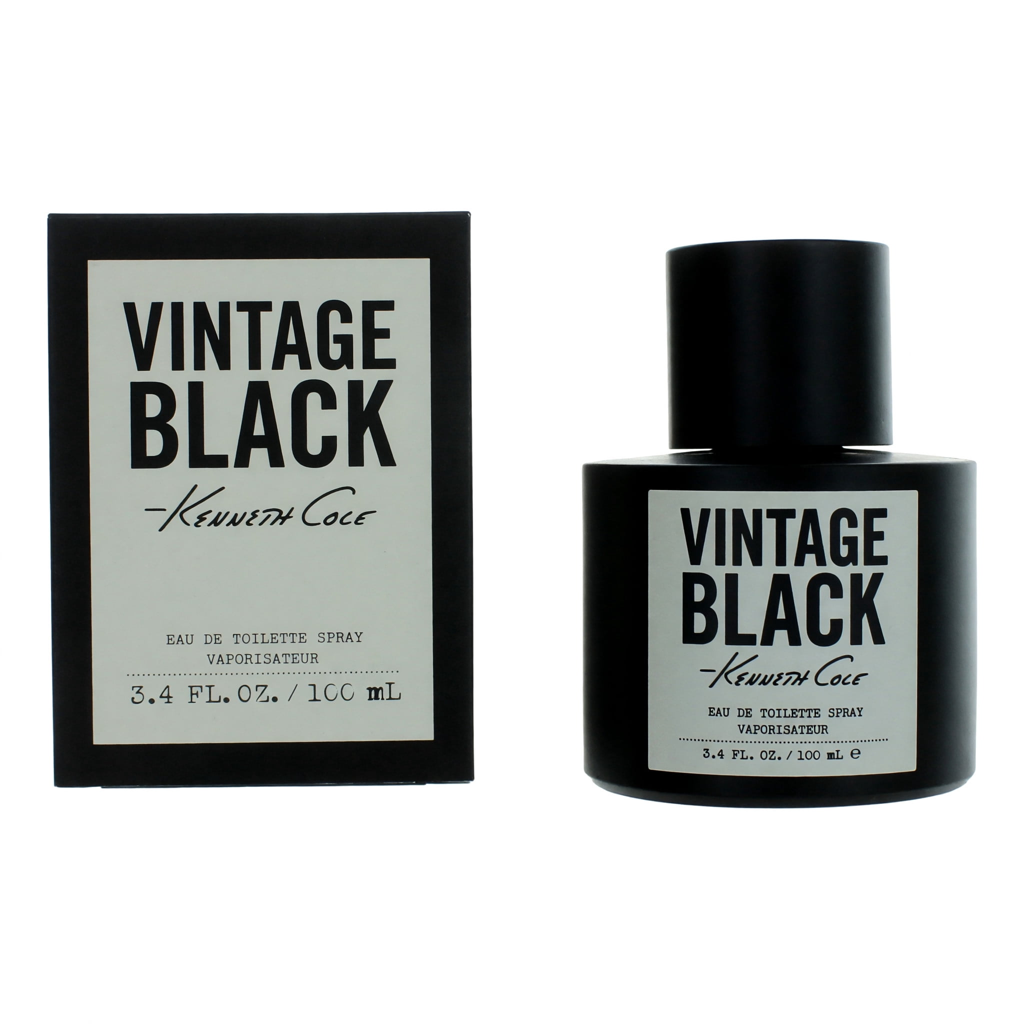 Kenneth Cole Black Vintage Cologne for Men, 3.4 Oz