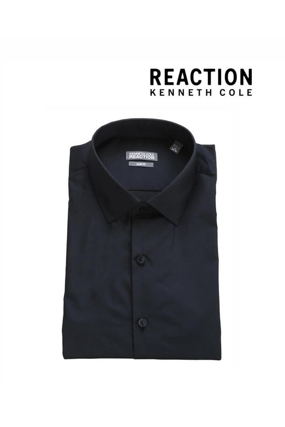 Chambray Slim Fit Spread Collar Dress Shirt