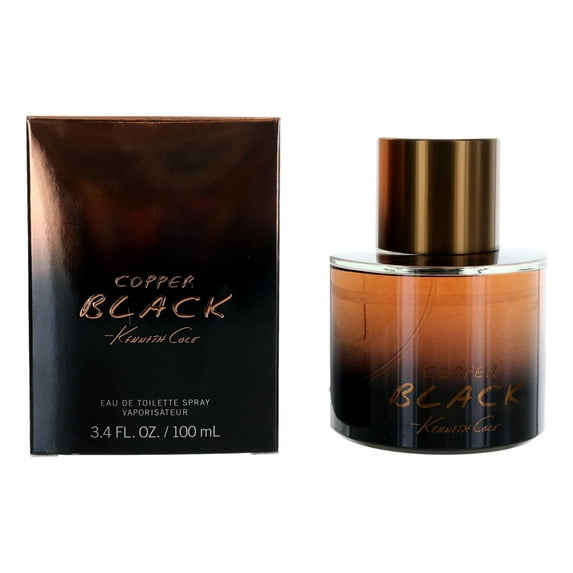 Kenneth Cole Copper Black Eau de Toilette, Cologne for Men, 3.4 fl oz