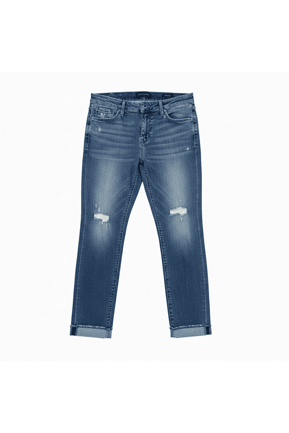 Jess Skinny Jeans Size 6 NWT Distressed Medium Wash 10 Rise 27 Ins
