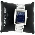 thumbnail image 1 of Kenneth Cole Men's 10031345 Silver Steel Band With Blue Analog Dial Watch NWT, 1 of 2