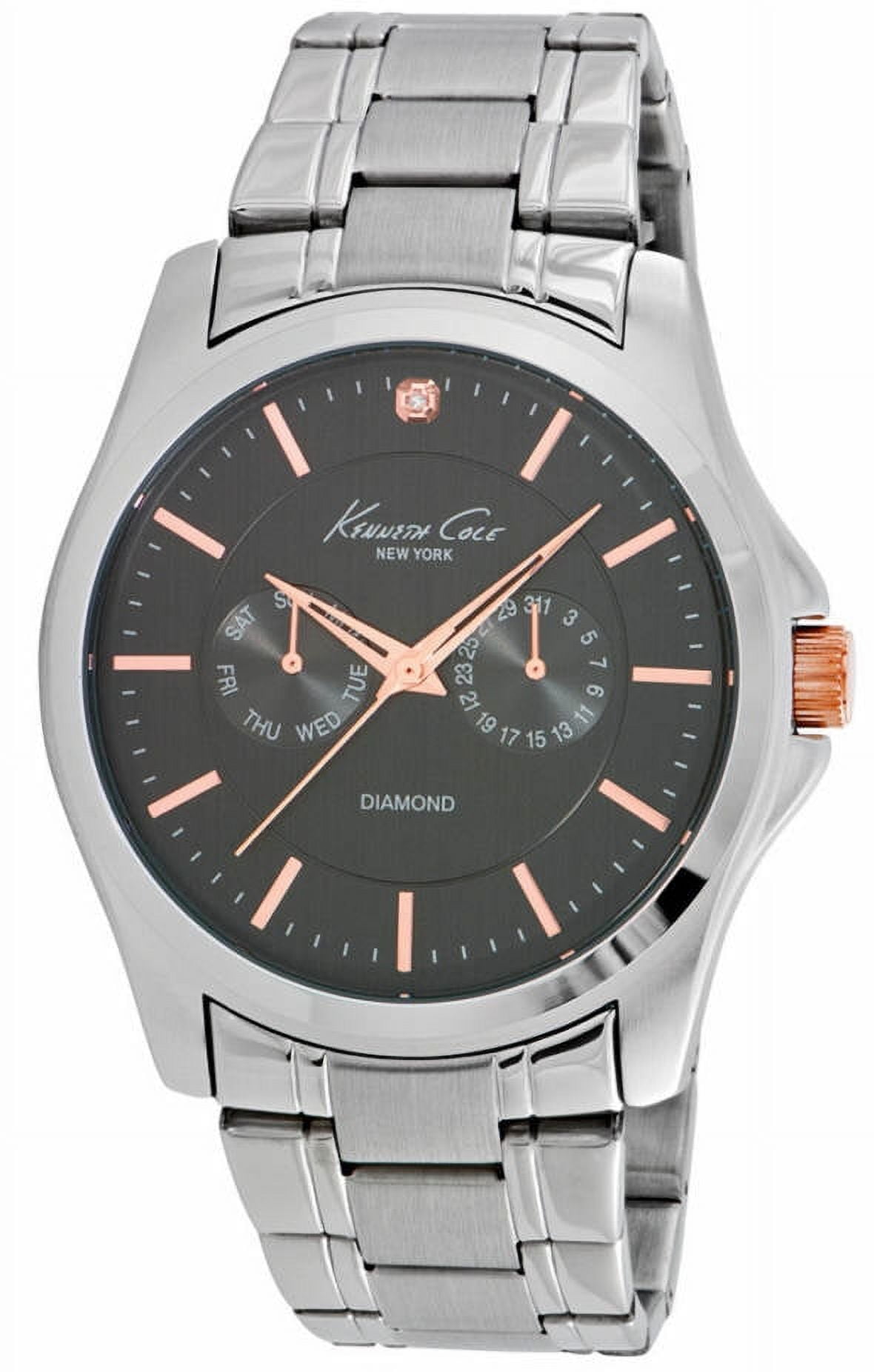 Kenneth Cole Men's Diamond Accent Stainless Steel Watch 10022311