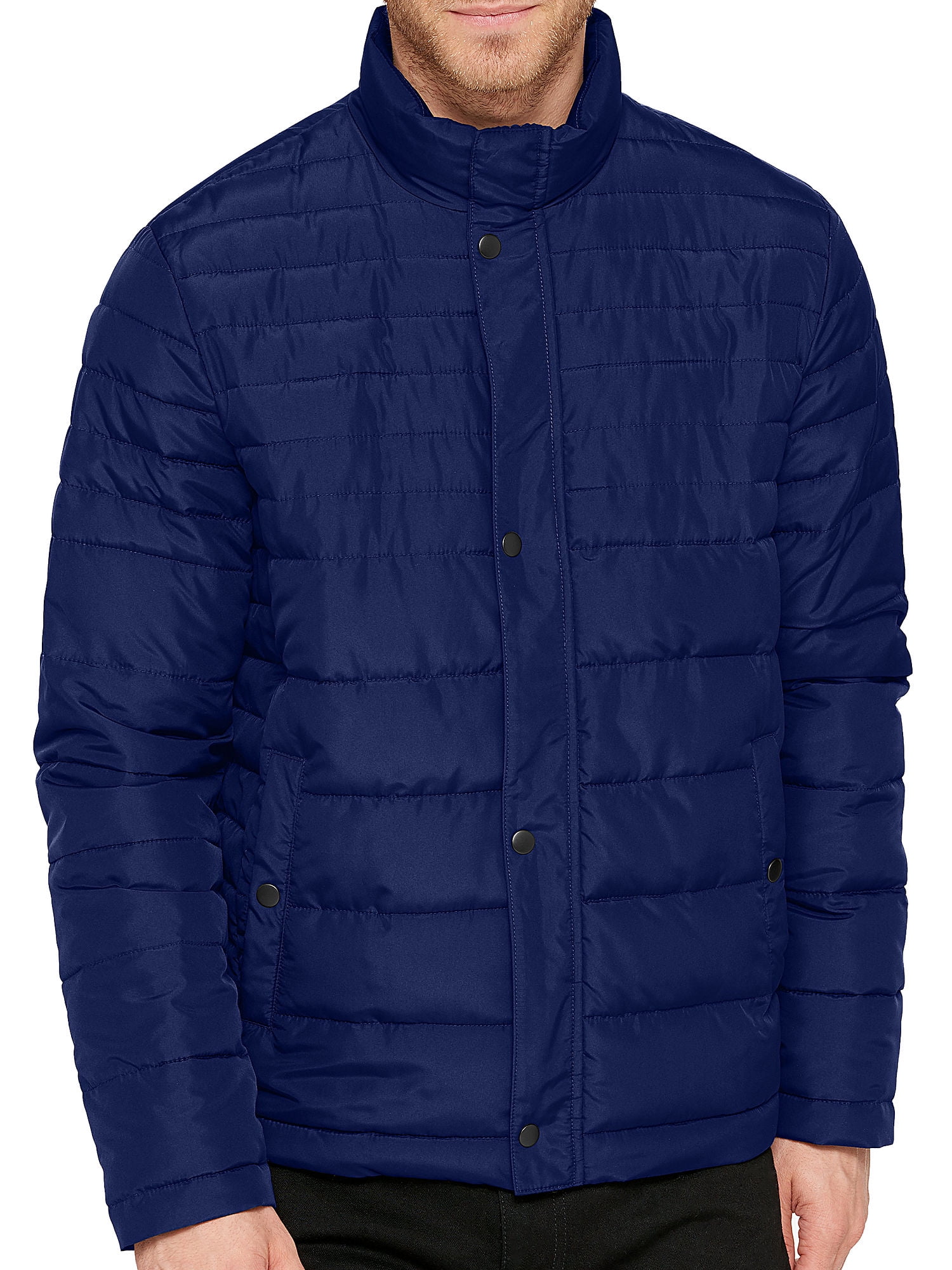 Kenneth Cole Men s Lightweight Packable Insulated Puffer Jacket XLarge Navy Walmart
