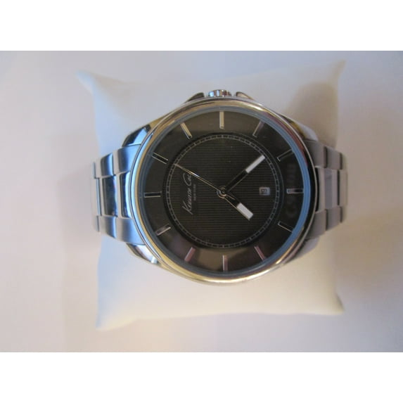 Kenneth Cole Men's Silver Analog Stainless Steel Watch 10019759 New In Box