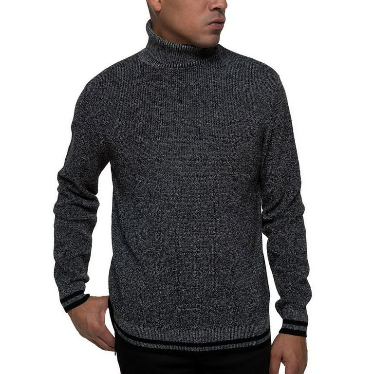 Kenneth Cole Men s Thermal Turtleneck Sweater Black Size M Walmart