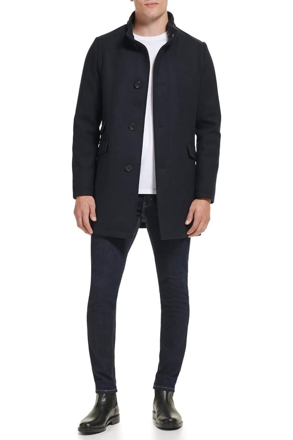 Men's Water Resistant Wool Jacket, Navy, XX-Large
