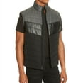 thumbnail image 1 of Kenneth Cole Mens Colorblock Puffer Vest, Black, Small, 1 of 2