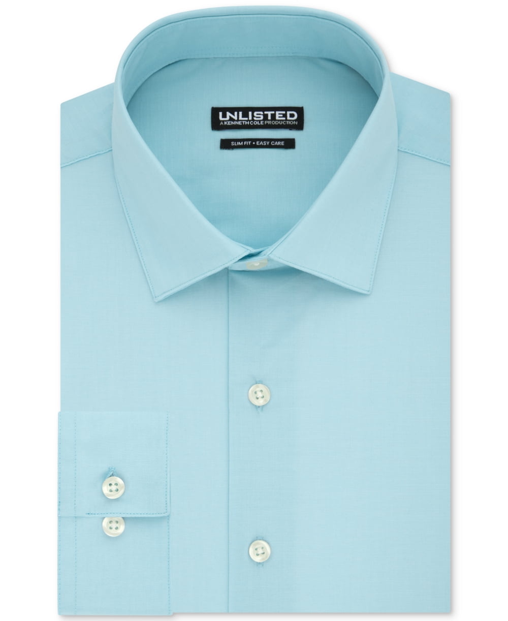 Kenneth Cole Mens Dress Shirt Light 17-17 1/2