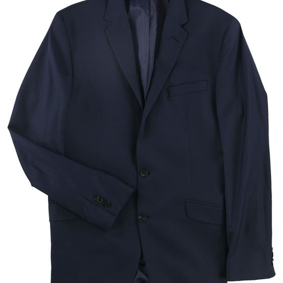 Kenneth Cole Mens Extreme Slim Fit Two Button Blazer Jacket, Blue, 42 Regular