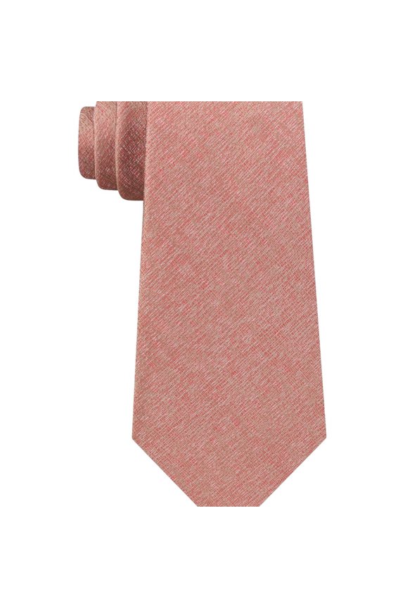 Mens Marble Self-tied Necktie, Orange, One Size