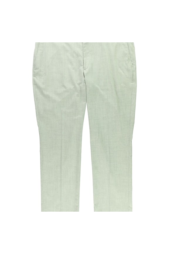 Mens Micro-Grid Dress Pants Slacks, Grey, 32W x 32L