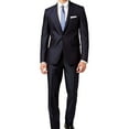 thumbnail image 1 of Kenneth Cole Mens Micro-Stripe Formal Tuxedo, Blue, 42 Short / 35W x 36L, 1 of 4