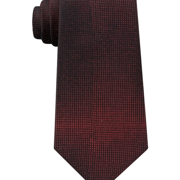 Kenneth Cole Mens Milky Way Self-tied Necktie, Red, One Size