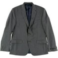 thumbnail image 1 of Kenneth Cole Mens Performance Wear Two Button Blazer Jacket, Grey, 40 Short, 1 of 1