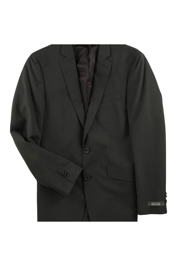 Mens Pin Stripe Two Button Blazer Jacket, Grey, 36 Regular