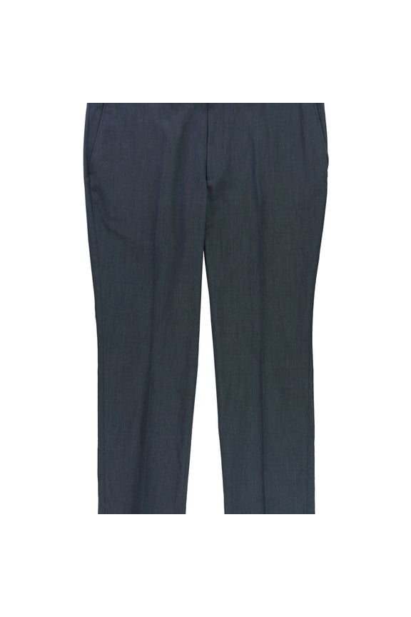 Mens Pindot Dress Pants Slacks, Blue, 32W x 32L