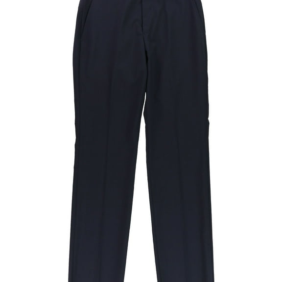 Kenneth Cole Mens Plaid Dress Pants Slacks, Blue, 30W x 35L